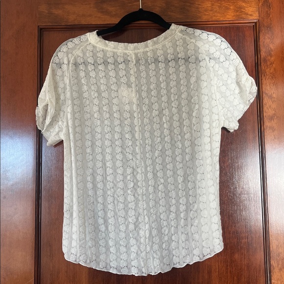 Free People Ivory Lace T-shirt - Picture 2 of 4
